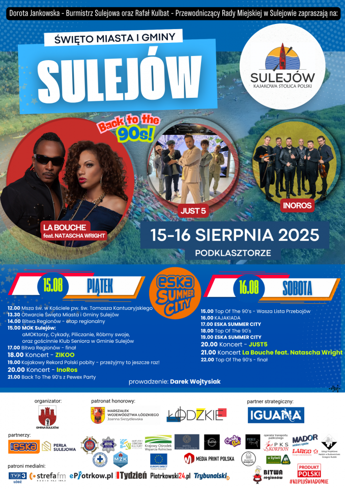 Kolorowy plakat informacyjny.